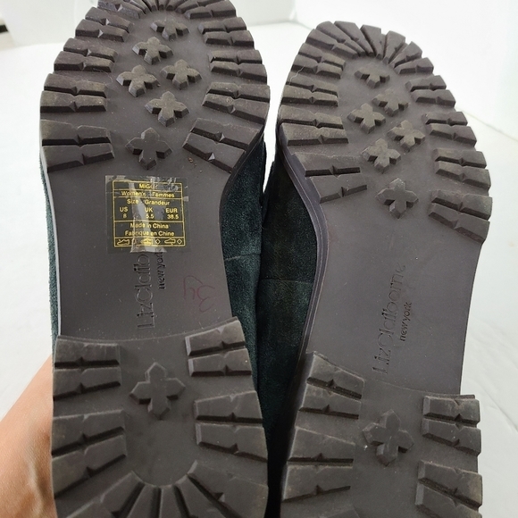 Liz Claiborne Green Suede Loafer sz 8 - Picture 13 of 14